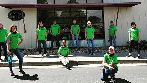 Group of people wearing nutrien t-shirts